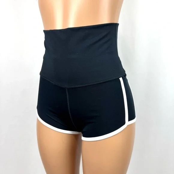 Fp Movement By Free People Fitted Shorts Island Time Shorts Black Sz S Coastal - Picture 10 of 16